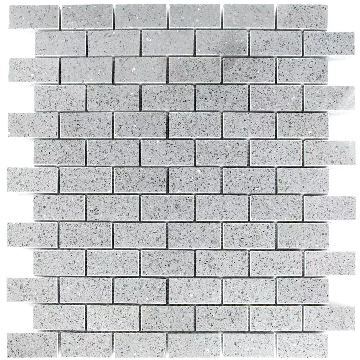 Campione Mosaico Resin Quarz Grigio