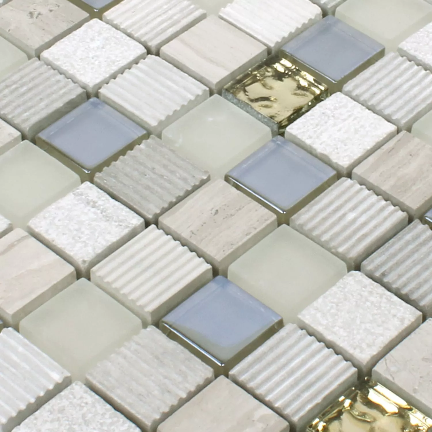 Mosaico Venzona Grigio Chiaro Oro 23