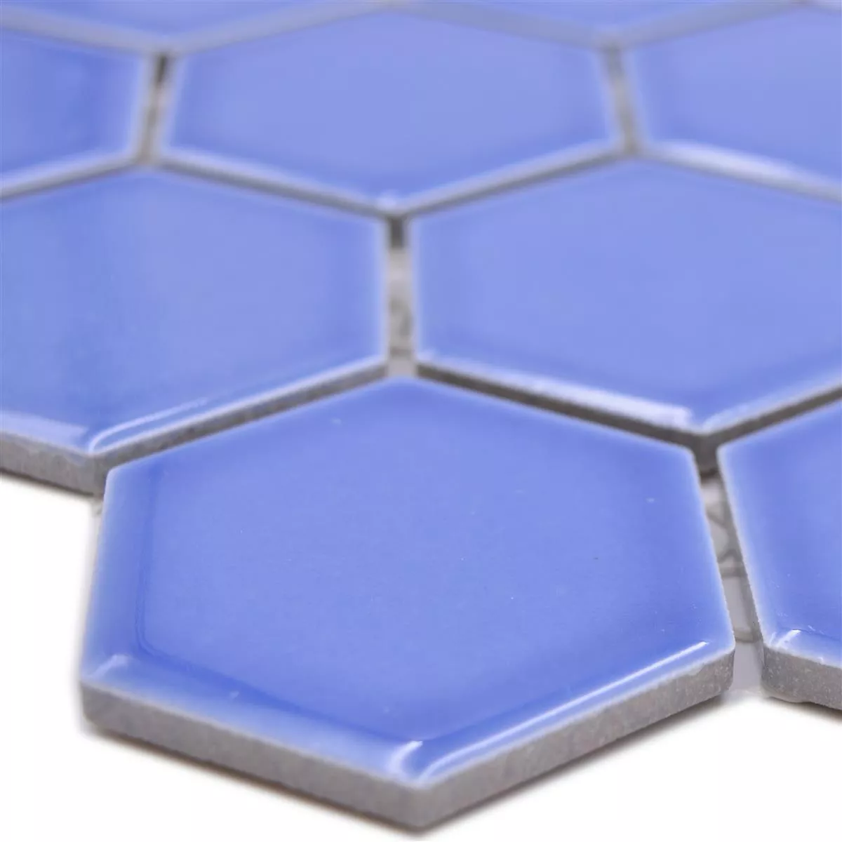 Ceramica Mosaico Salomon Esagono Blu Chiaro H51