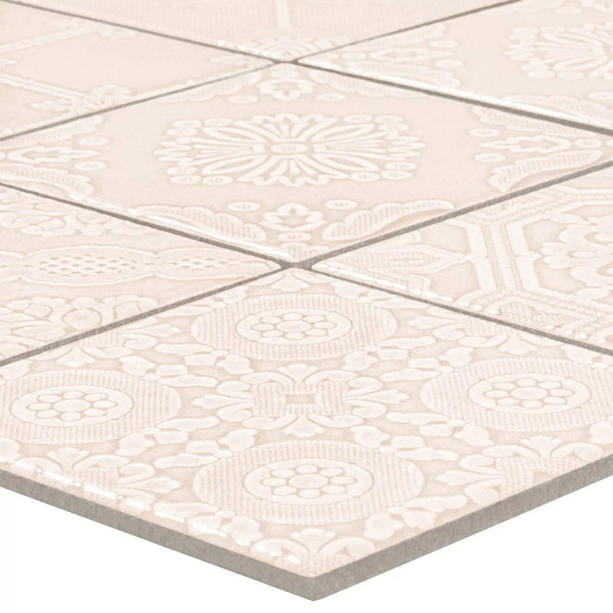 Campione Ceramica Mosaico Rivabella Relief Rosa