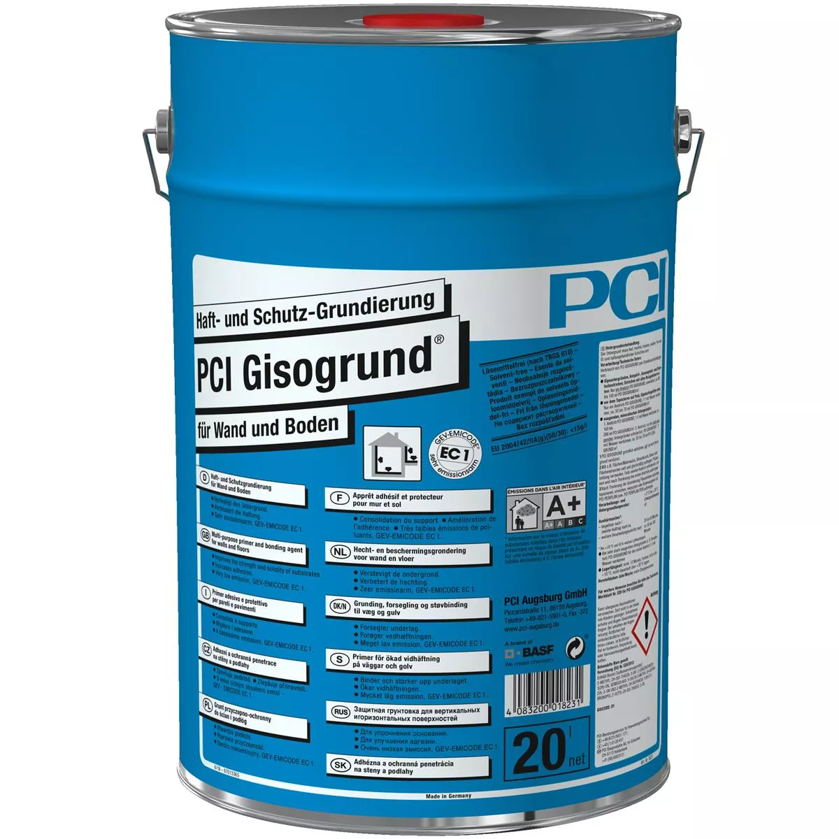 PCI Gisogrund adesivo e primer protettivo blu 20 litri