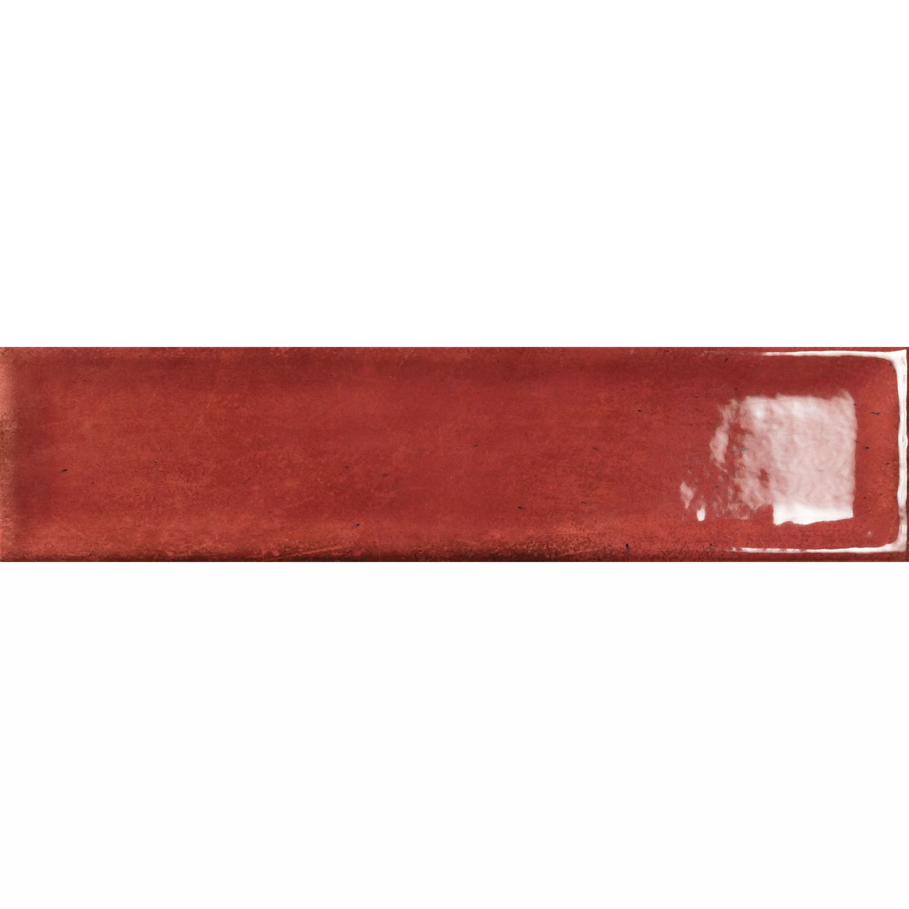 Rivestimenti Pascal Lucida Dentro Sfaccettatura Rosso 7,5x30cm