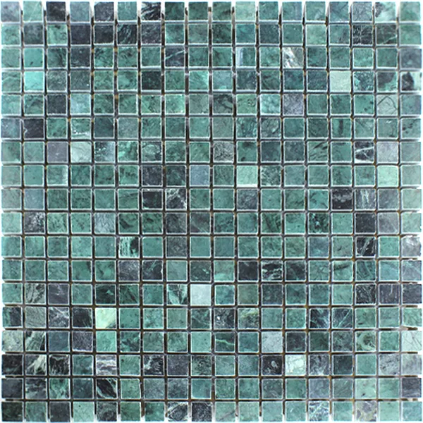 Campione Mosaico Marmo Verde Lucidato