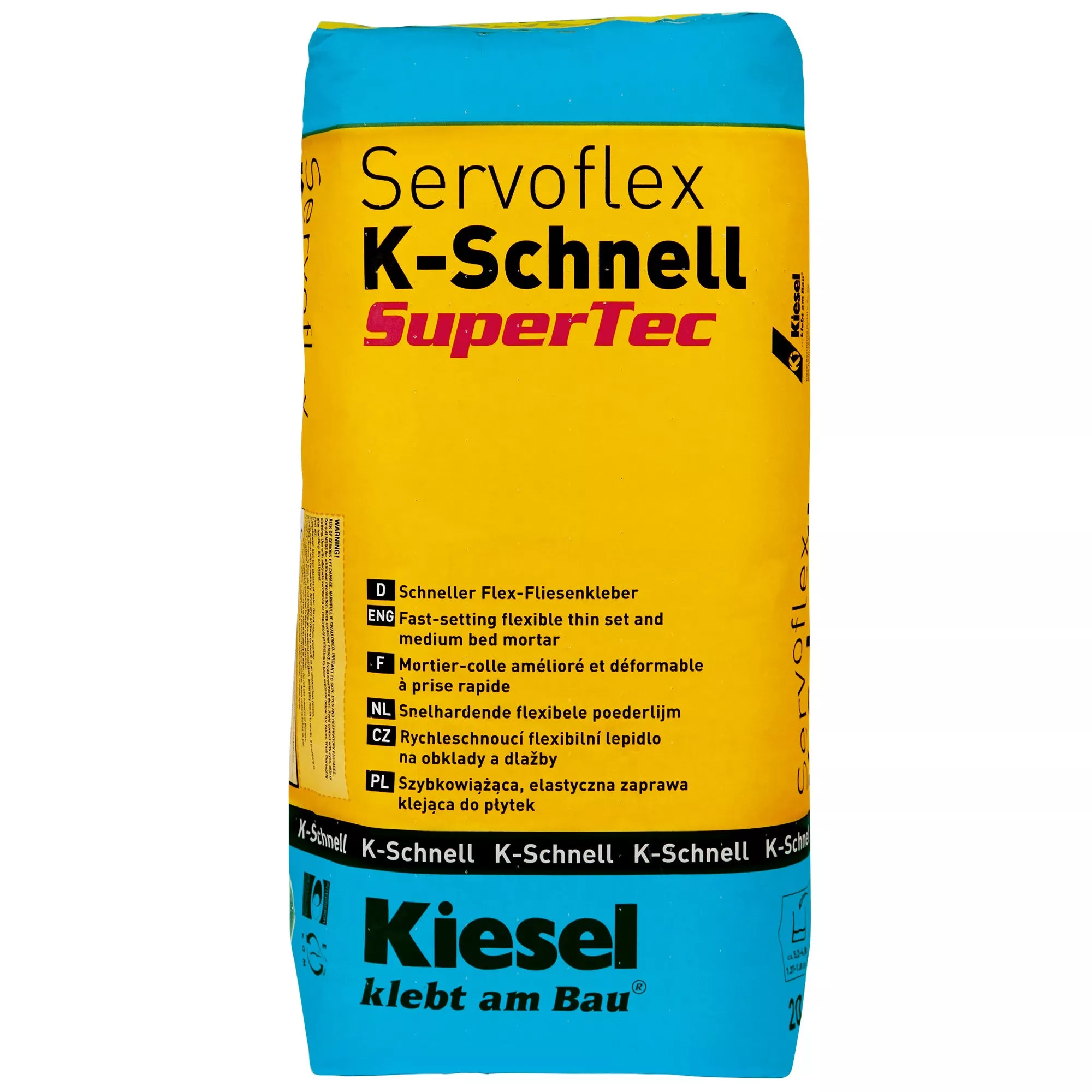 Kiesel Servoflex K-Schnell - Rivestimenti Di Grande Formato Adesivo Per Piastrelle Fast (20KG)