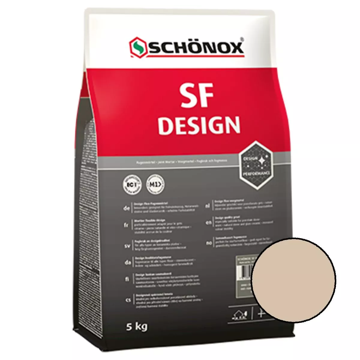 Malta per fughe Schönox SF Design Jura Beige 5 kg