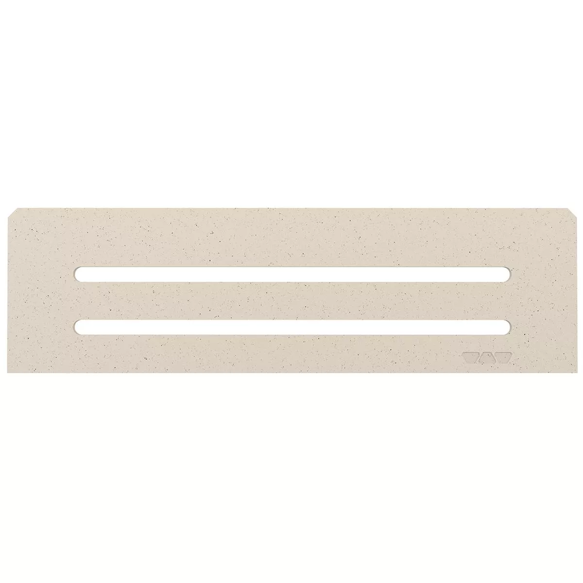 Mensola a muro rettangolare Schlüter 30x8,7 cm Wave avorio