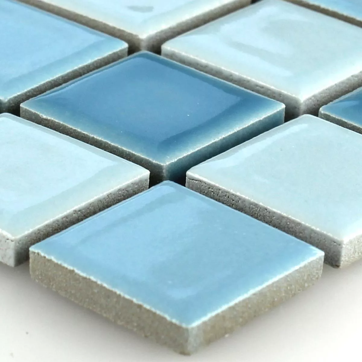 Campione Mosaico Ceramica Blu Mix 