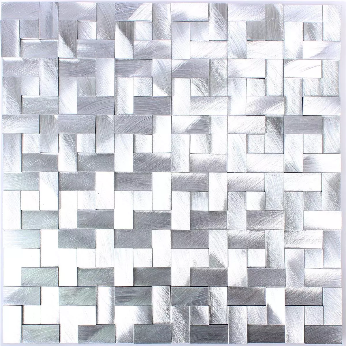 Mosaico Alluminio Metall Elvis 3D Argento