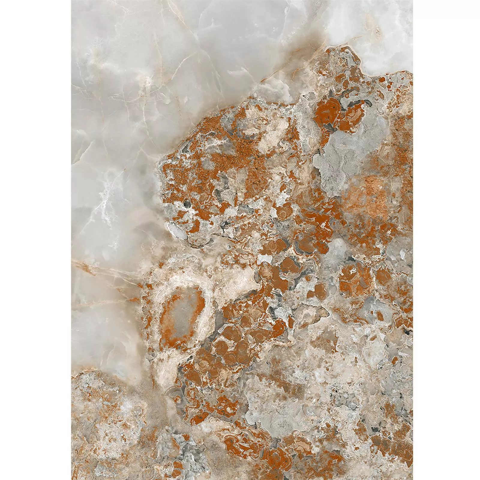Piastrelle Naftalin Lucidato Marrone Bianco 60x120cm