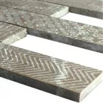 Marmo Pietra Naturale Strisce Mosaico Grover Marrone Marmo Pietra Naturale Strisce Mosaico Grover Marrone