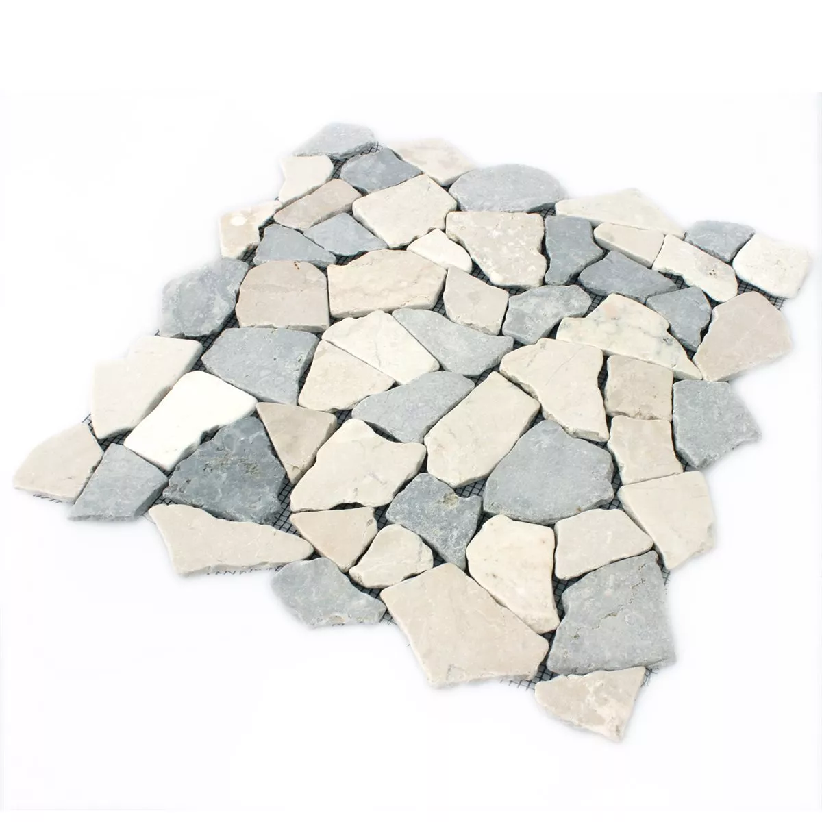 Mosaico Marmo Rotte Piastrelle Grigio Botticino