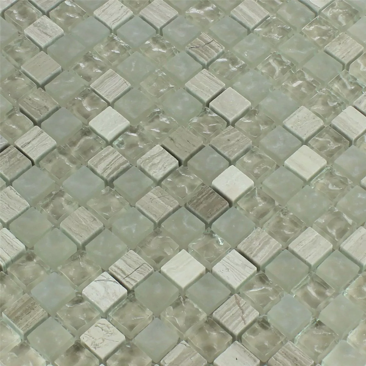 Campione Mosaico Vetro Marmo Burlywood Naturale