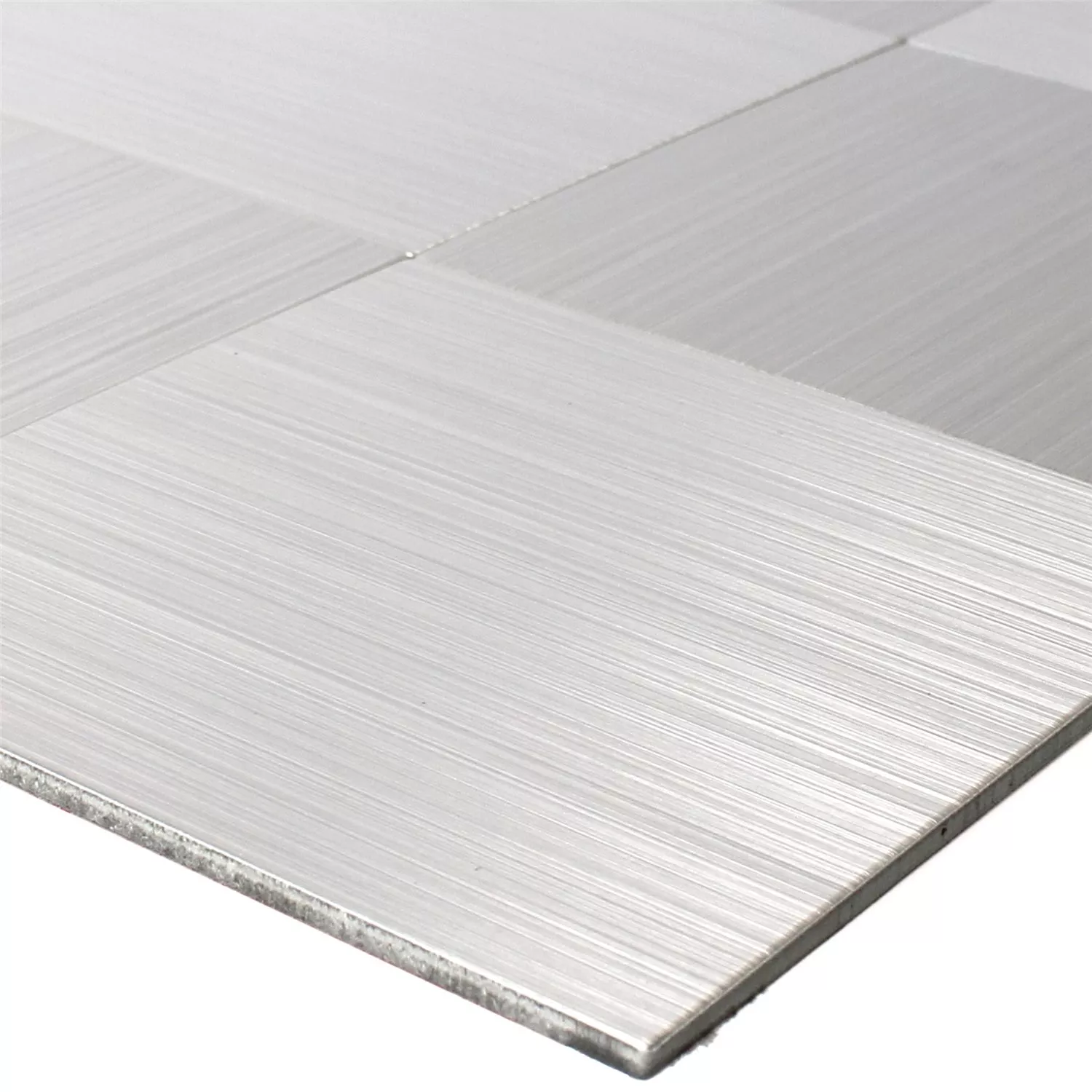 Mosaico Metallo Autoadesivo Mikros Argento Piazza 100