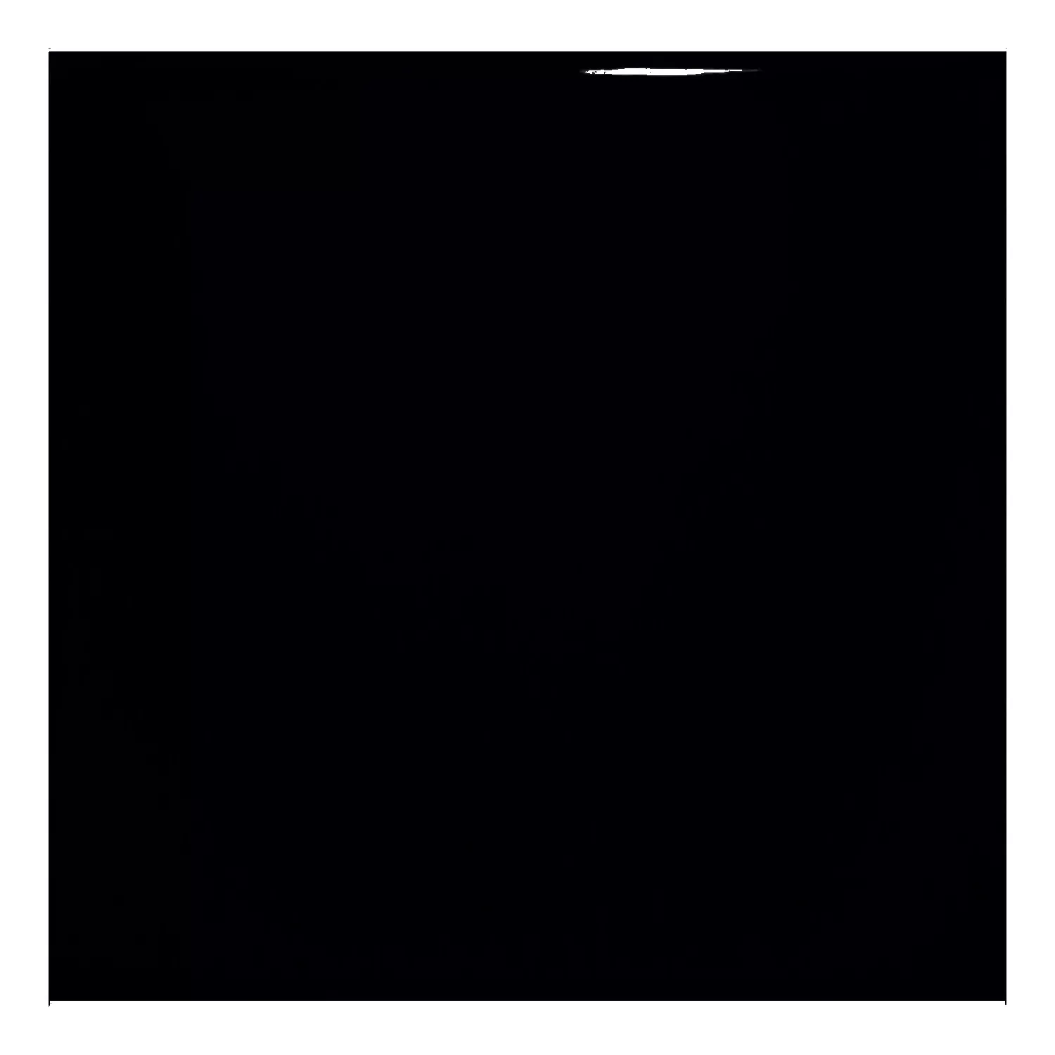 Piastrella metropolitana Nero Lucida 10x10 cm Senza Sfaccettatura Freyburg Negro