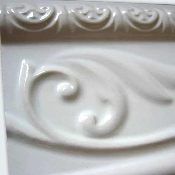 Ceramica Muro Di Confine 10x30cm Bianco Lucida