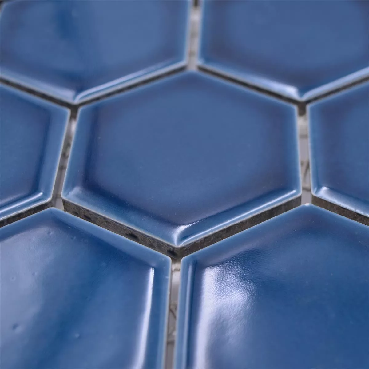 Ceramica Mosaico Salomon Esagono Blu Verde H51