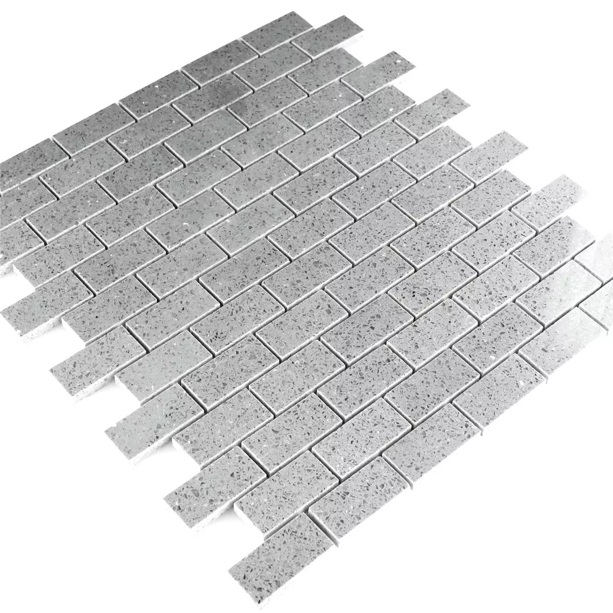 Campione Mosaico Resin Quarz Grigio