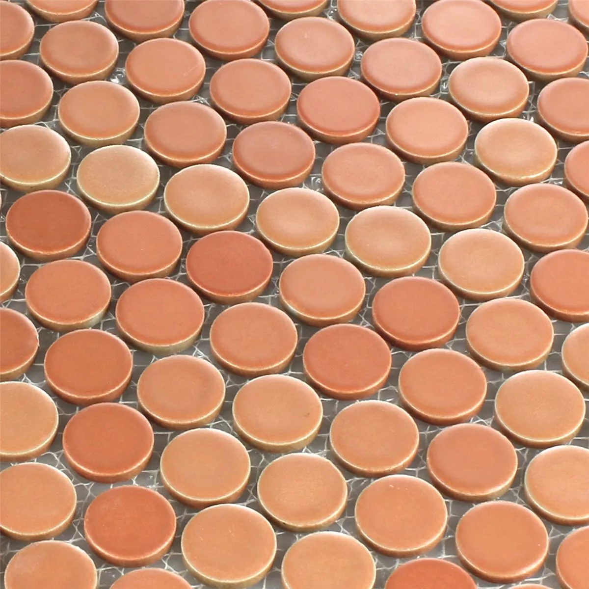 Campione Mosaico Ceramica Knopf Rotonda Terracotta