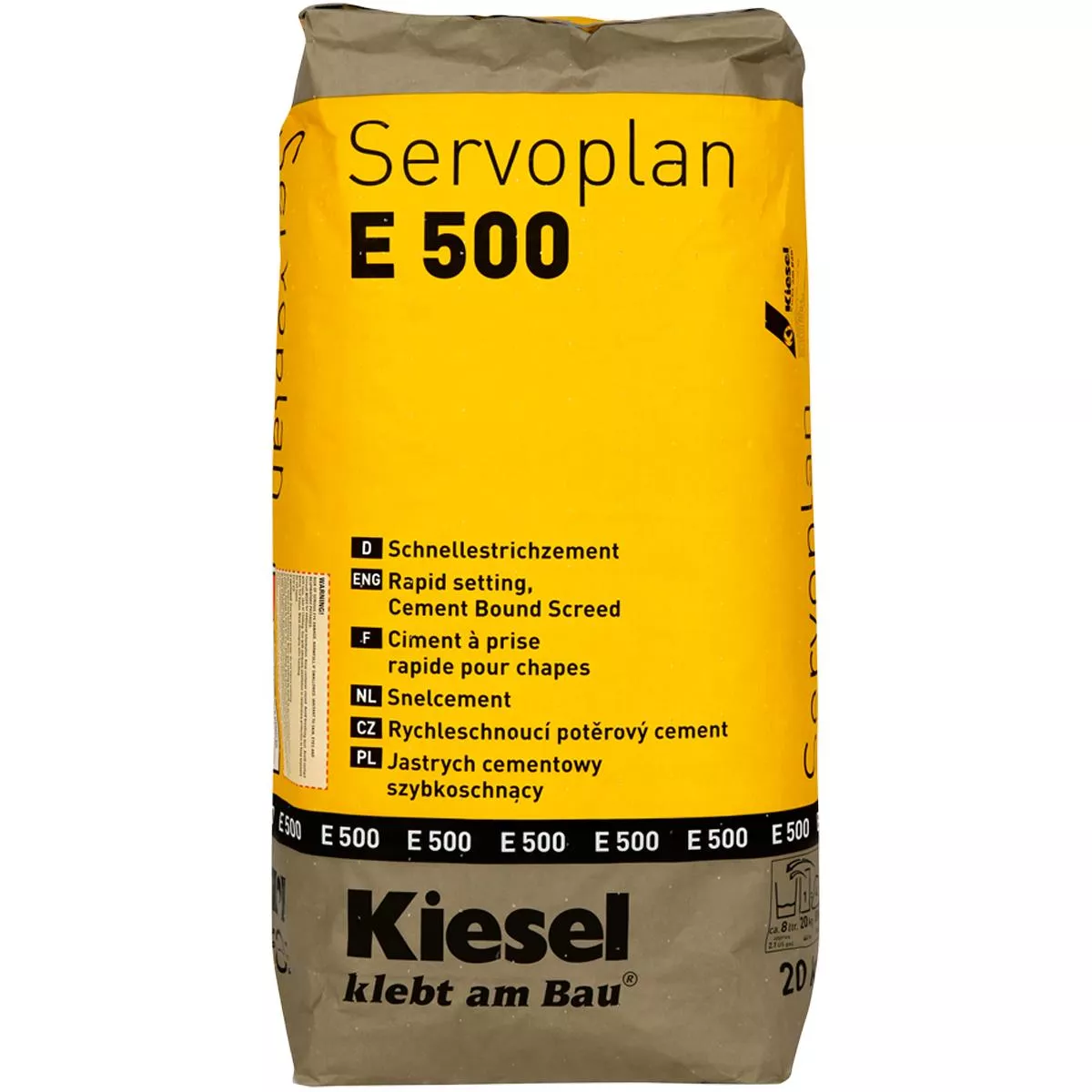 Legante per massetti rapidi Kiesel Servoplan E 500 20 kg Legante per massetti rapidi Kiesel Servoplan E 500 20 kg