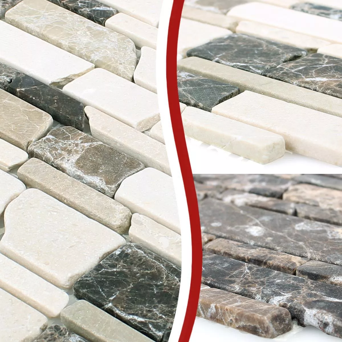 Campione Mosaico Marmo Havel Brick