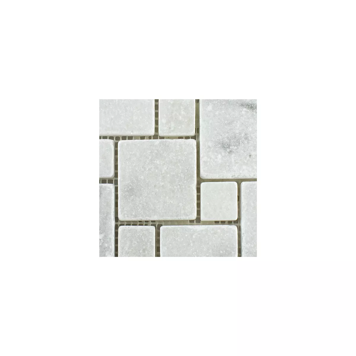 Campione Pietra Naturale Marmo Mosaico Kilkenny Bianco