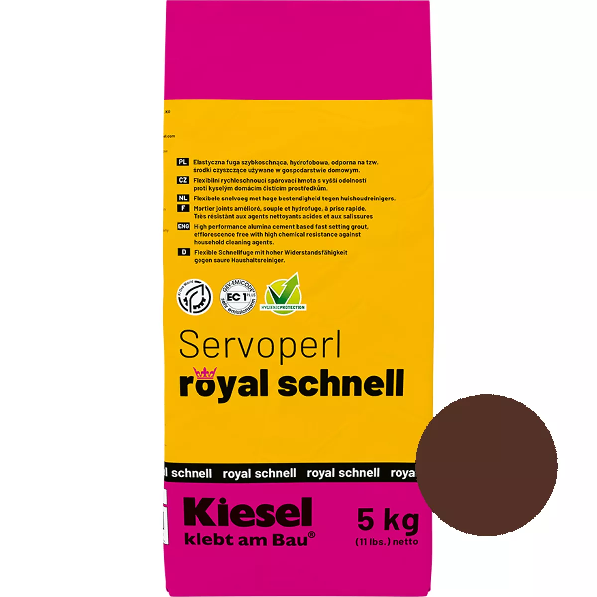 Composto per fughe Servoperl Royal Quick Bali Marrone 5 kg