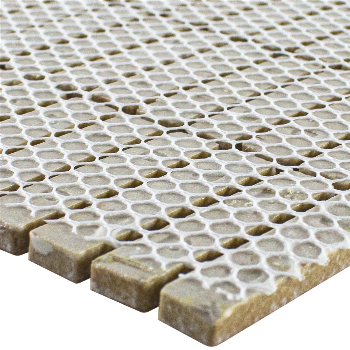 Campione Ceramica Mosaico Midway Bianco Lucida