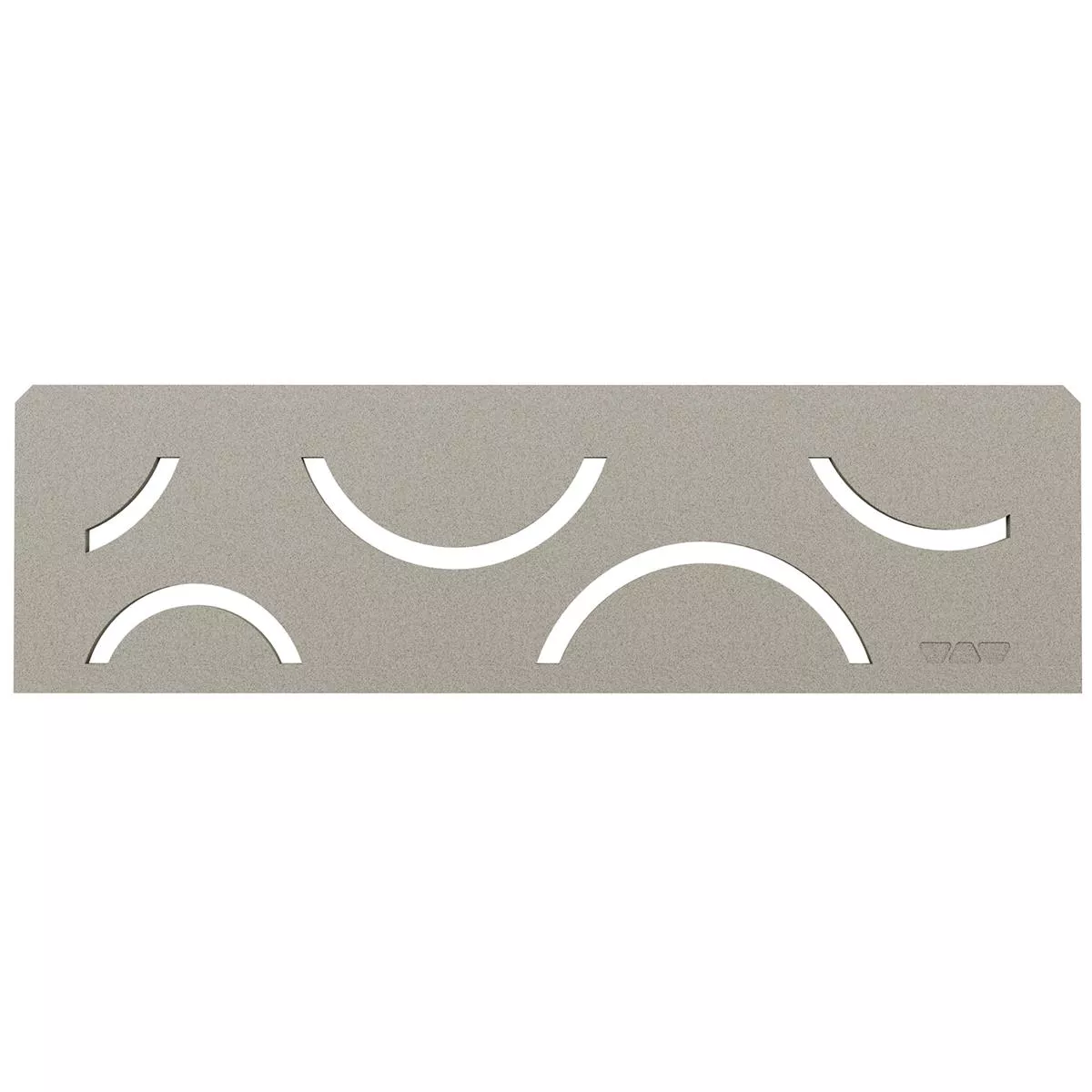 Mensola a muro per nicchia Schlüter rettangolare 30x8,7 cm Curve Grey