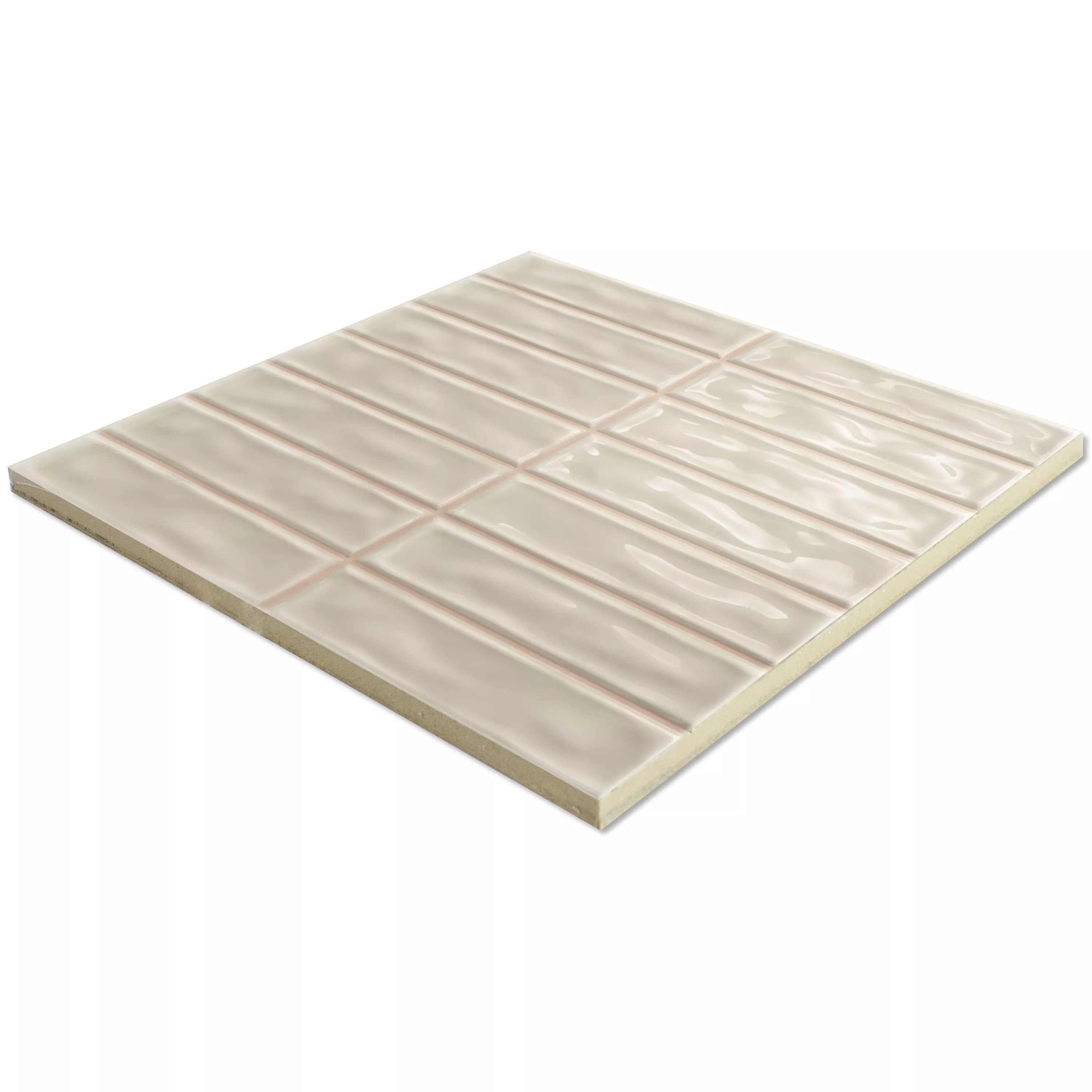 Rivestimenti Verbania Maglia Lucida Ondulato Beige 20x20cm