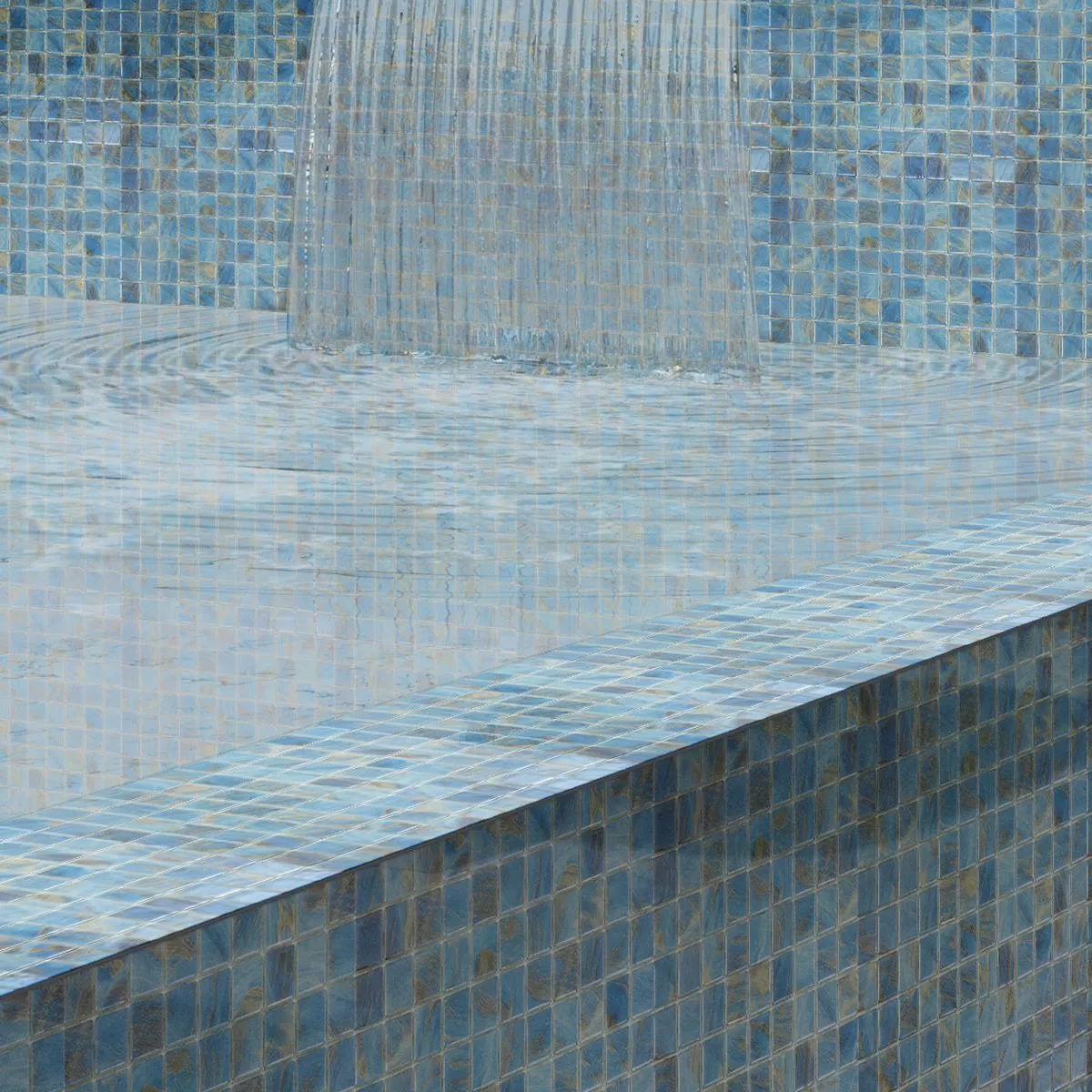 Vetro Piscina Mosaico Alassio Blu 25