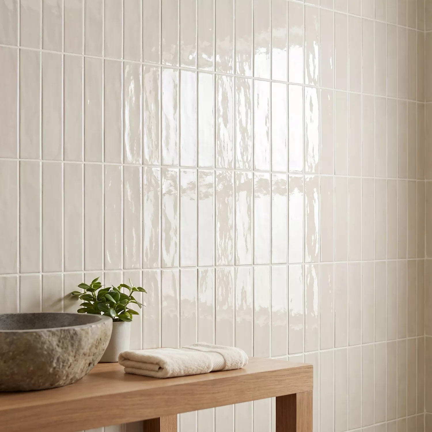Alcacer Beige Lucida Rustico 7,5x30 cm Almond