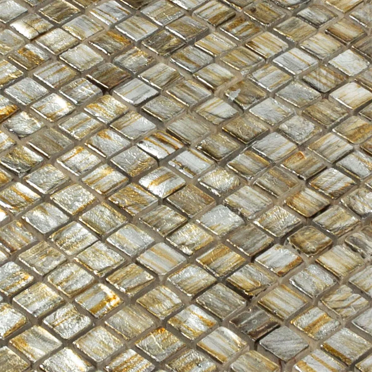 Pietra Naturale Mosaico Honeylake Oro Argento