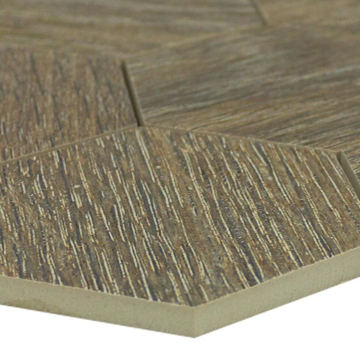 Gres Porcellanato Mosaico Esagono Straubing Marrone