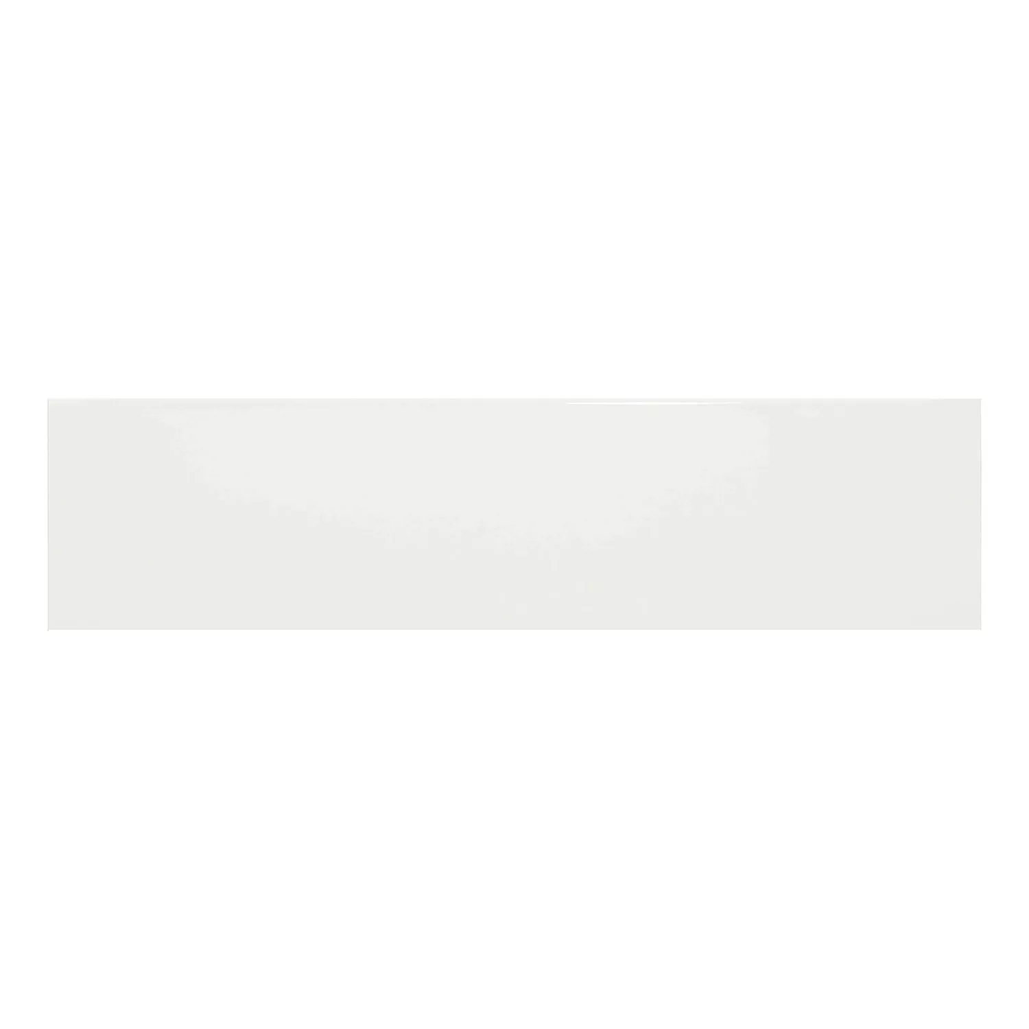 Piastrella metropolitana Bianco Lucida 7,5x30 cm Senza Sfaccettatura Swissland Blanco
