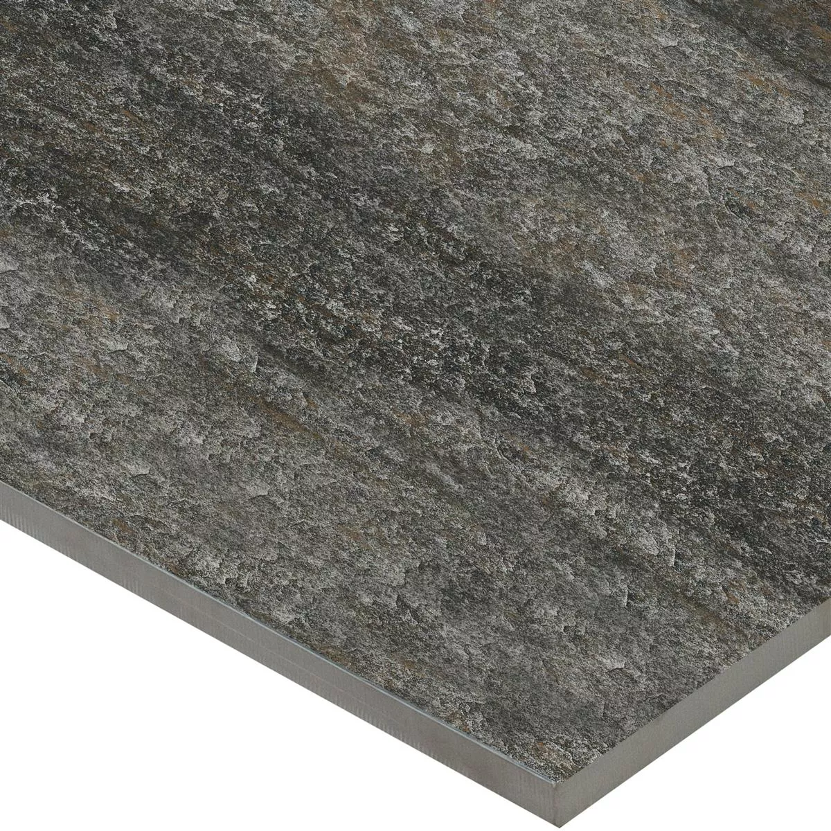 Piastrella Esterni Gres Porcellanato Rustburg Nero 60x60x2 cm