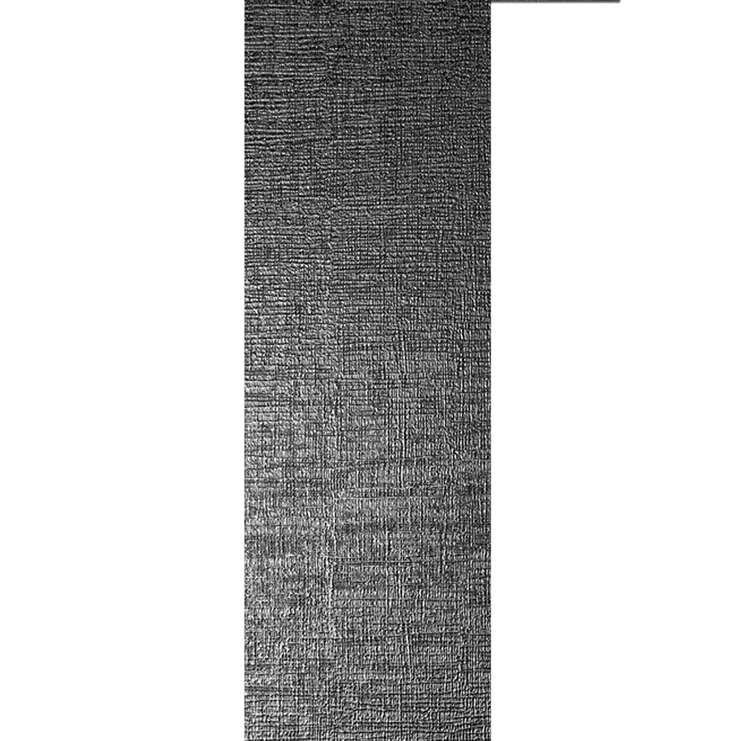 Rivestimenti Vulcano Metallo Decorative Nero Opaco 30x120cm