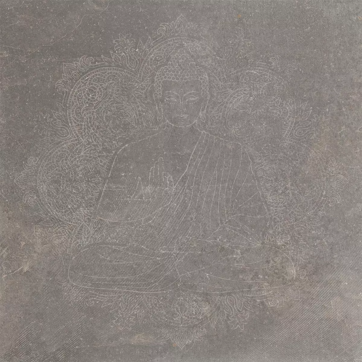 Piastrelle Pietra Ottica Horizon Marrone Decorative Buddha