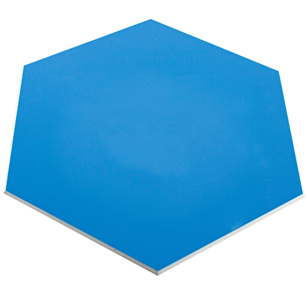 Vinile Esagono Rivestimenti Century Autoadesivo Blu