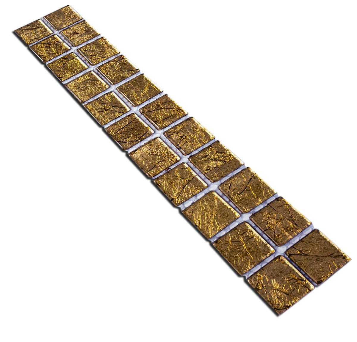 Mosaico Di Vetro Piastrelle Confine Artist Oro Q23