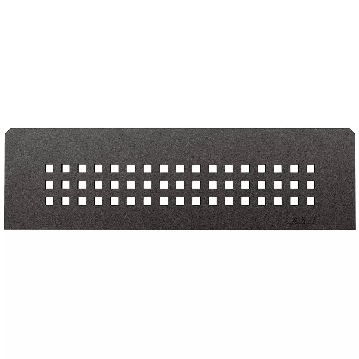 Mensola a muro rettangolare Schlüter 30x8,7 cm, colore antracite.