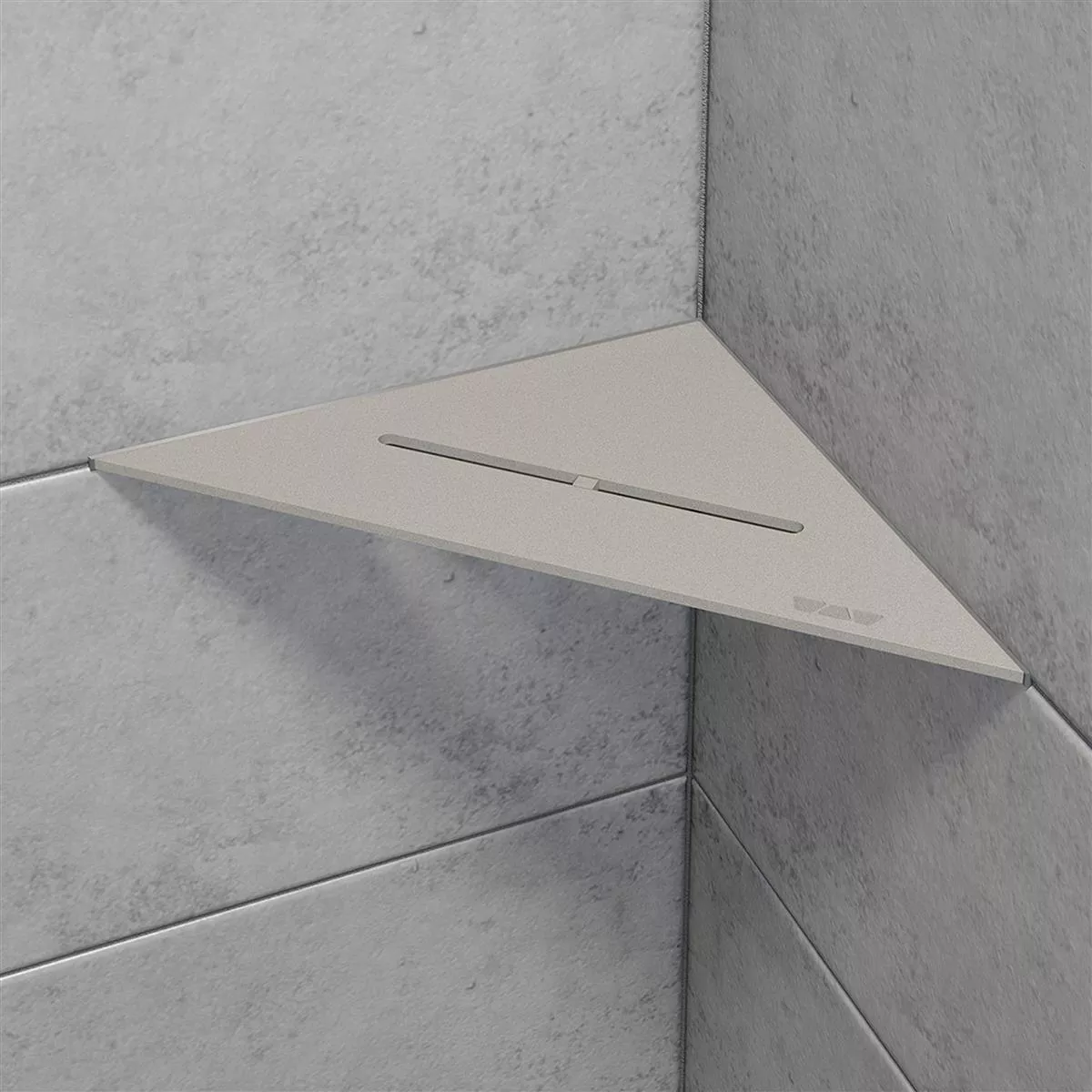 Mensola per doccia Mensola a muro Schlüter triangolo 21x21 cm beige puro grigio