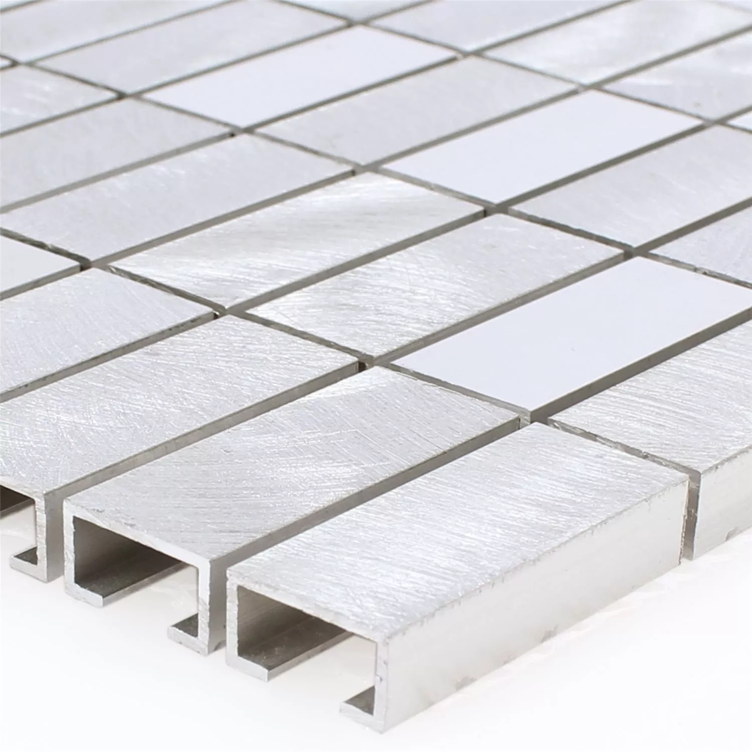 Campione Mosaico Alluminio Arriba Argento