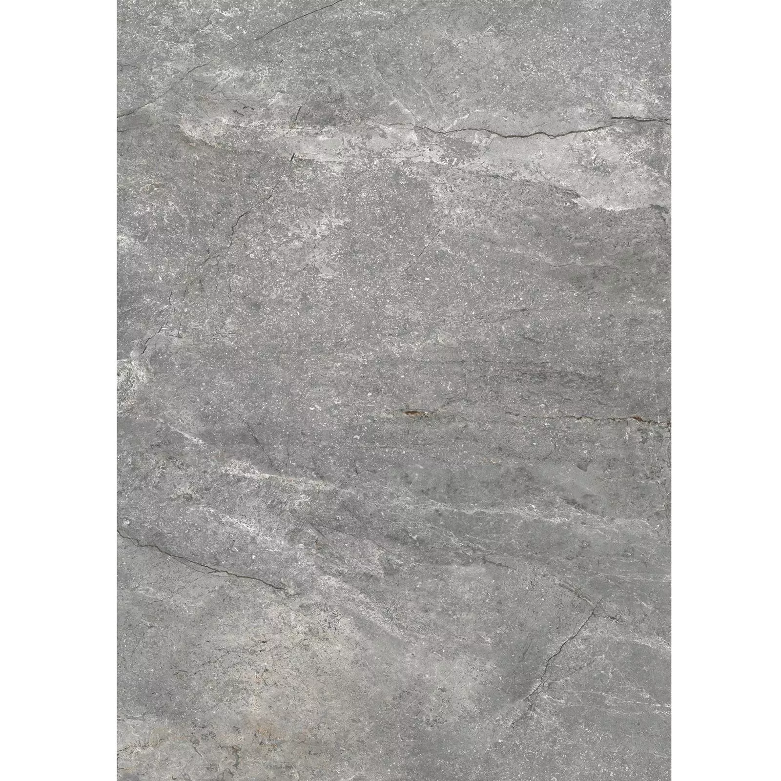 Piastrelle Noiron Opaco Lucidato Grigio 60x120cm