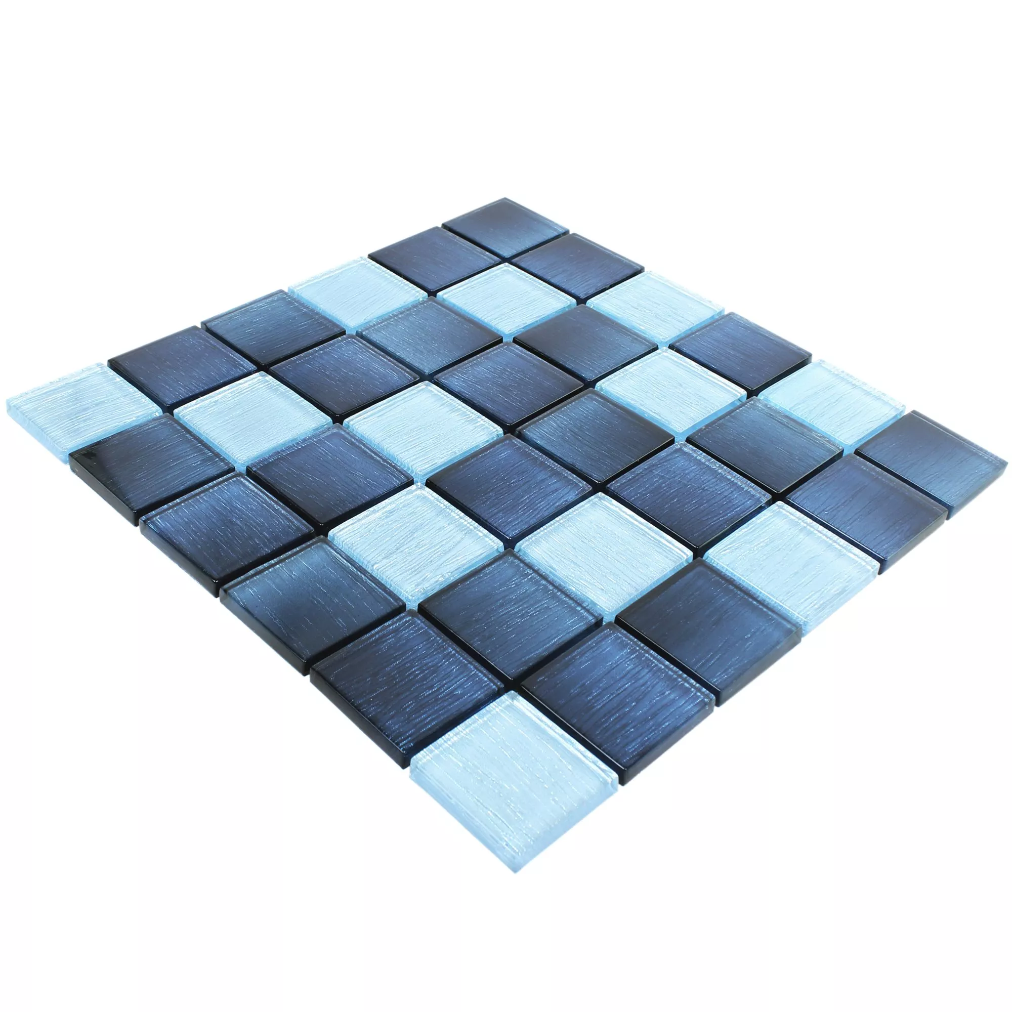 Mosaico Di Vetro Piastrelle Bellevue Blu
