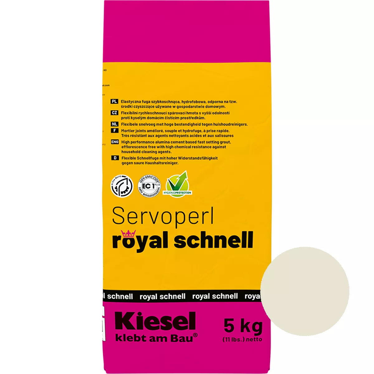 Composto per fughe Servoperl Royal Schnell Pergamon 5 kg