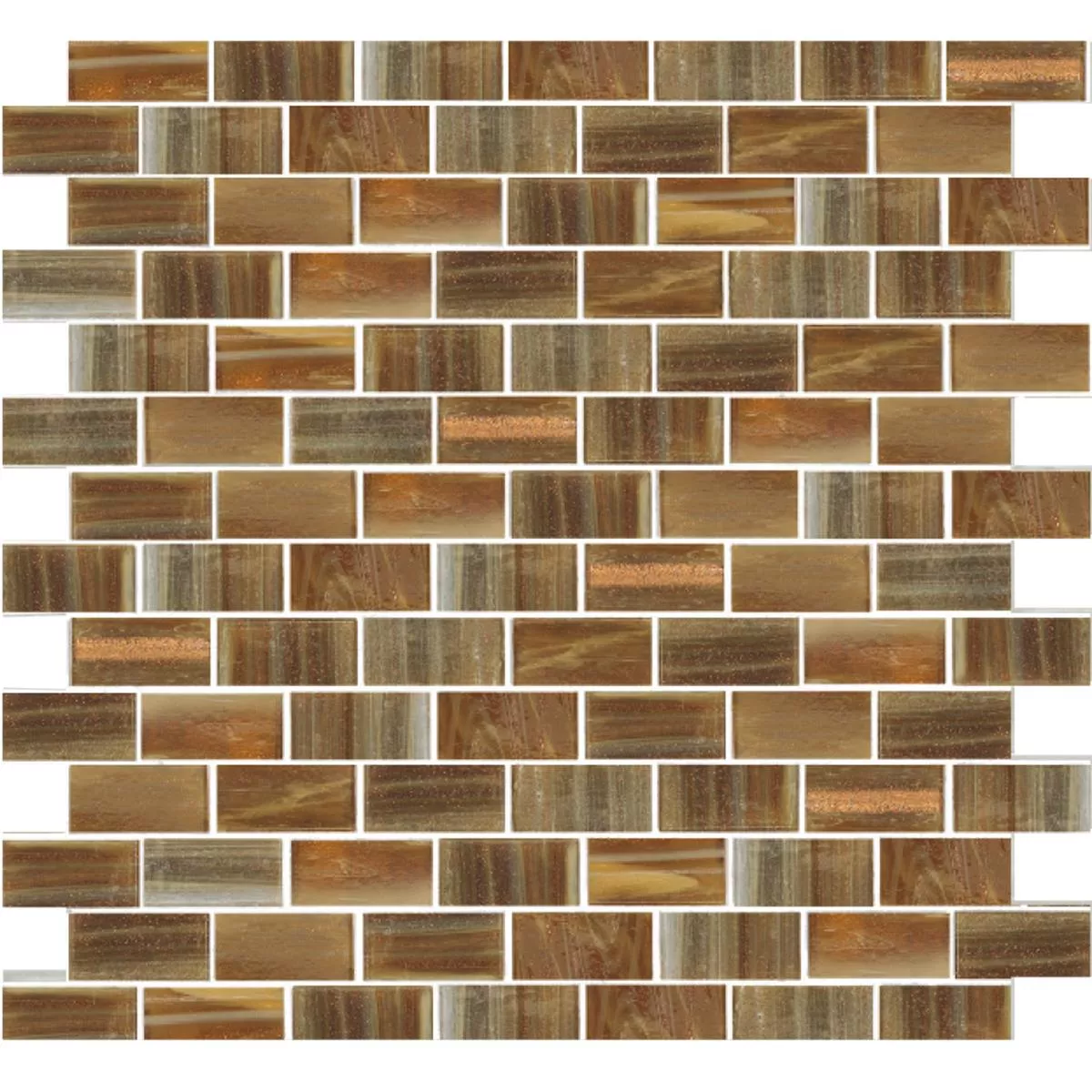 Mosaico Di Vetro Piastrelle Trend-Vi Rectangular 282