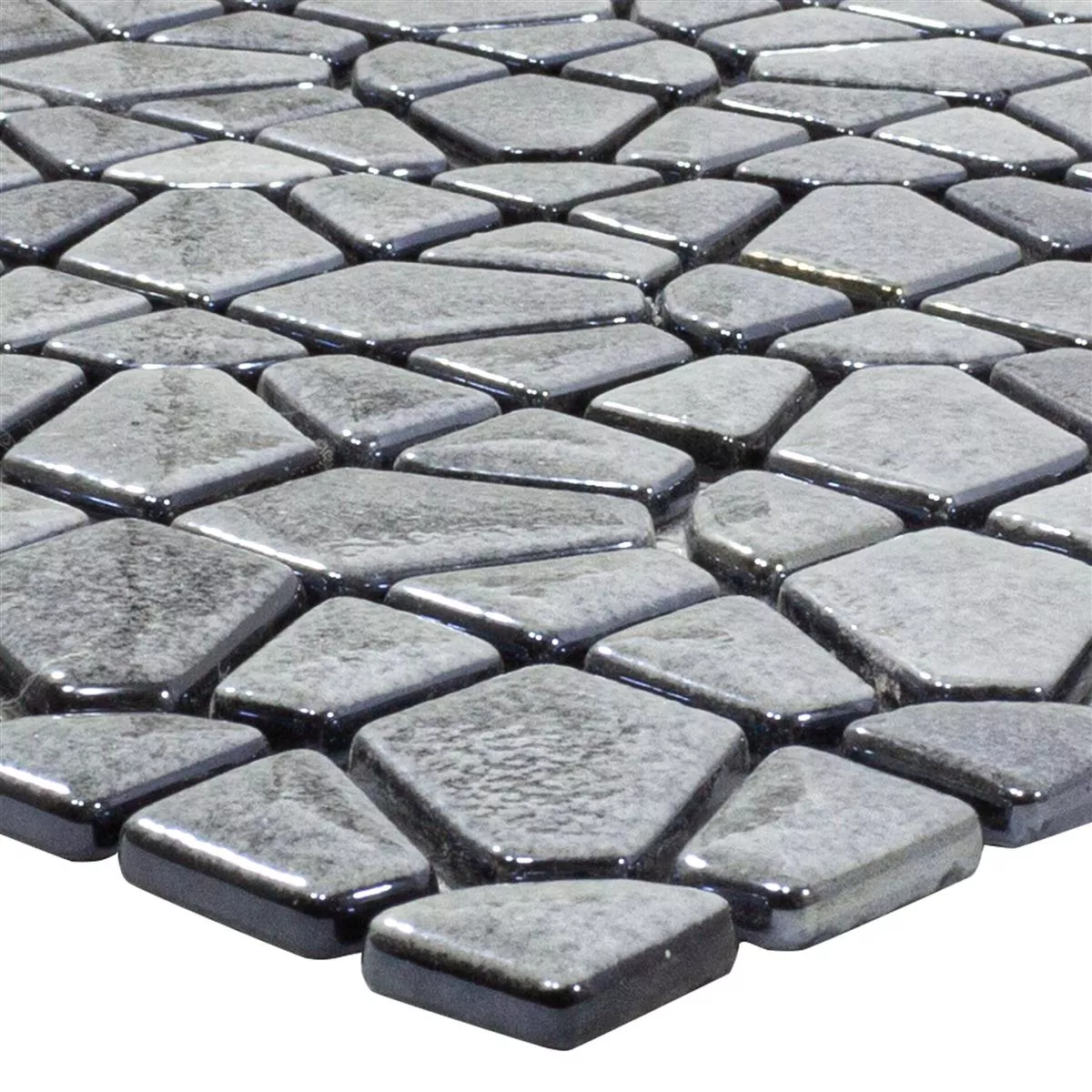 Mosaico Di Vetro Piastrelle Amora Grigio Mosaico Di Vetro Piastrelle Amora Grigio