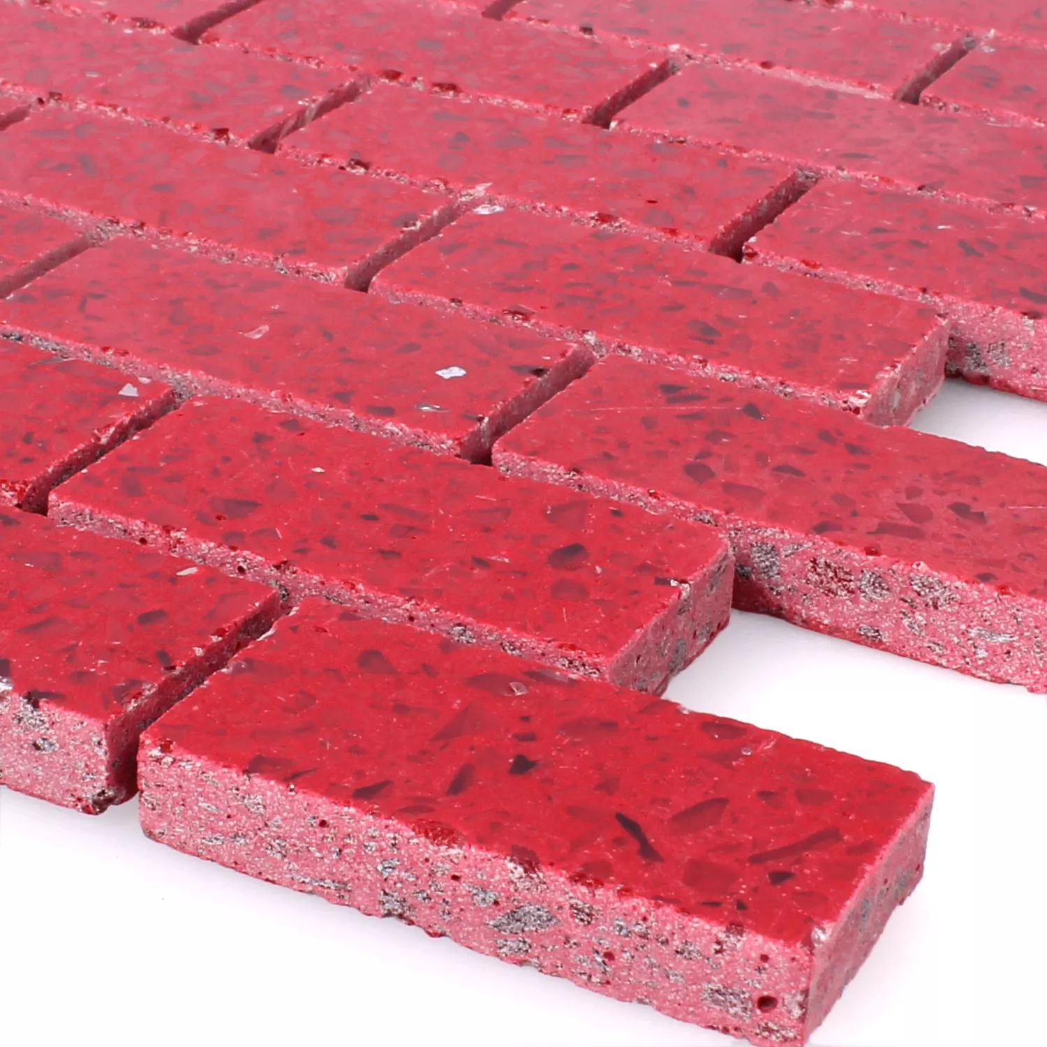 Mosaico Resin Quarz Rosso Mosaico Resin Quarz Rosso