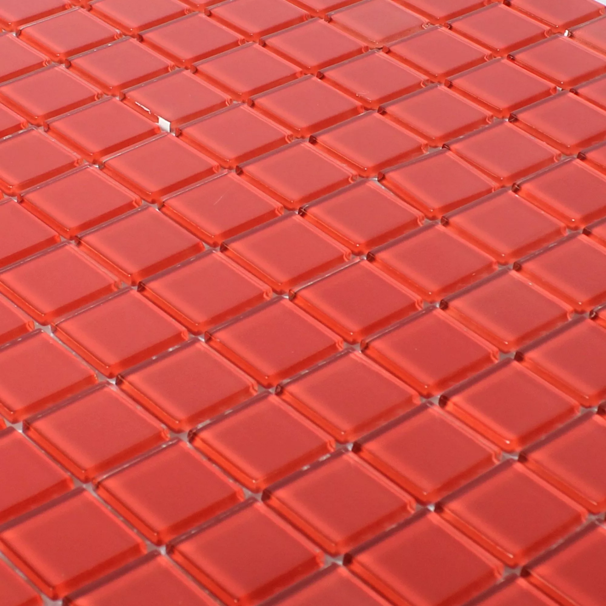 Mosaico Di Vetro Piastrella Florida Rosso