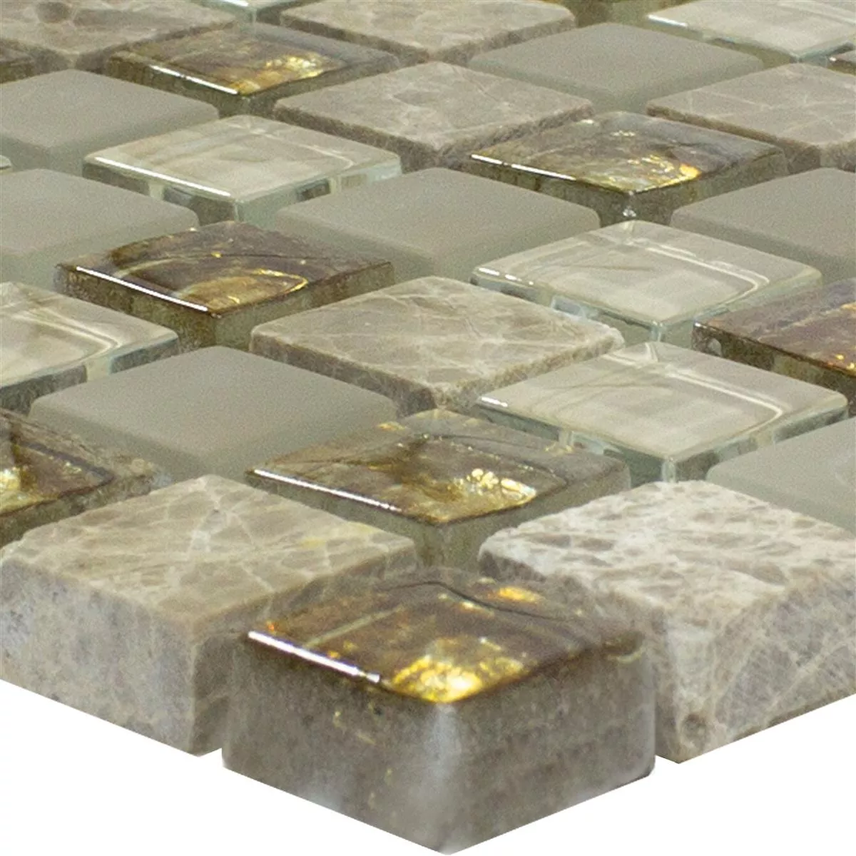 Mosaico Di Vetro Piastrelle Lexington Vetro Mix di Materiali Marrone Mosaico Di Vetro Piastrelle Lexington Vetro Mix di Materiali Marrone